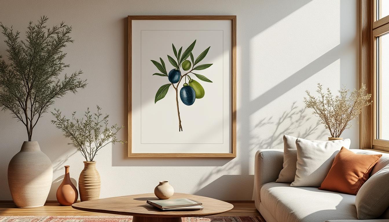 Planche botanique olivier : guide pour décorer son intérieur avec élégance 8 découvrez comment sublimer votre intérieur avec une planche botanique d'olivier. suivez notre guide pour ajouter une touche d'élégance naturelle à votre décoration, grâce à ce motif intemporel et raffiné.