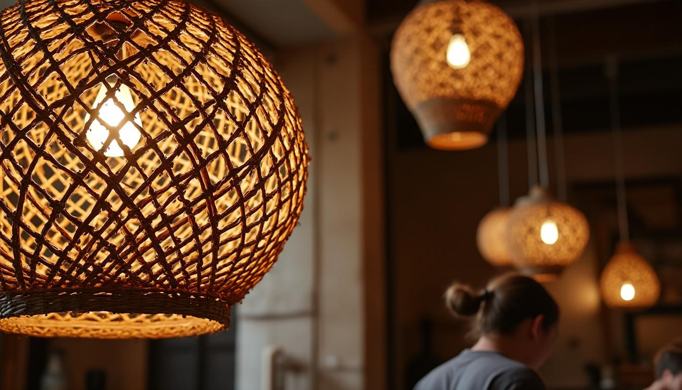 Suspension raphia en décoration : comment intégrer ce luminaire bohème chez soi 9 découvrez comment intégrer une suspension en raphia dans votre décoration intérieure. astuces et inspirations pour adopter ce luminaire bohème et ajouter une touche naturelle et chaleureuse à votre maison.