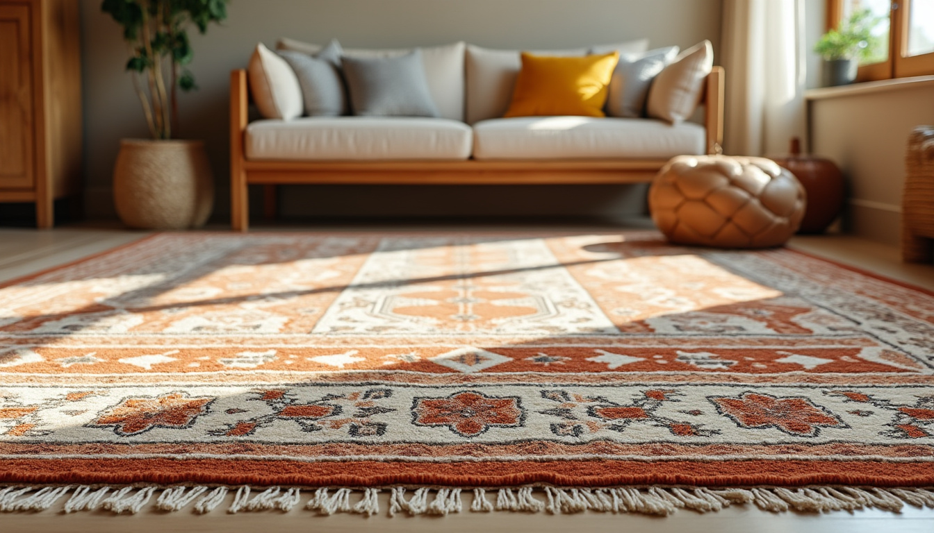 Tapis warda : tradition et modernité 7 découvrez le tapis warda, un subtil mariage entre tradition artisanale et modernité. apportez une touche d’élégance intemporelle à votre intérieur grâce à ce tapis unique et raffiné.